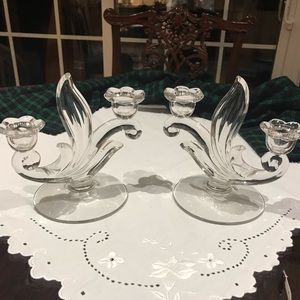 Pair of Vintage Art Deco style Candlesticks